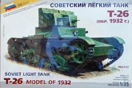 ZVEZDA T-26 MODEL OF 1932
