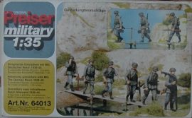 PREISER MILITARY GRENADIERS AVEC MITRAILLEUSE REICH ALLEMAND 1939-45
