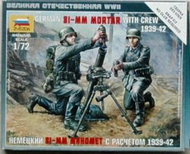 ZVEZDA GERMAN 81-MM MORTAR WITH CREW 1939-42