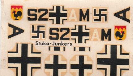 DECALCOMANIES STUKA JUNKERS