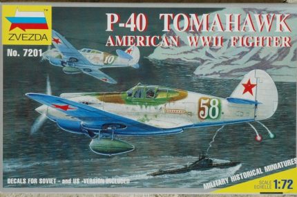 ZVEZDA P-40 TOMAHAWKS AMERICAN WWII FIGHTER