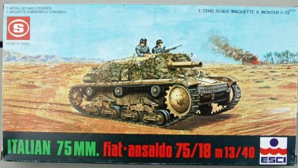 ESCI ITALAIN 75MM. FIAT ANSALDO 75/18 M13/40