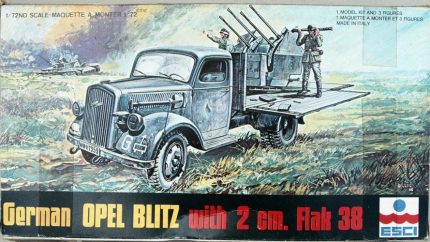 ESCI GERMAN OPEL BLITZ WITH 2 CM. FLAK 38