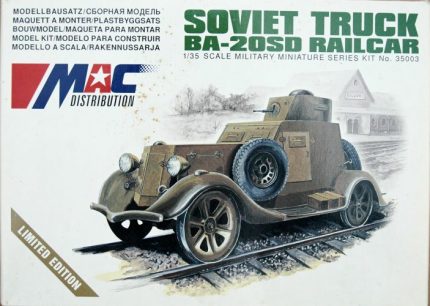 MAC DISTRIBUTION SOVIET TRUCK BA-20SD RAILCAR