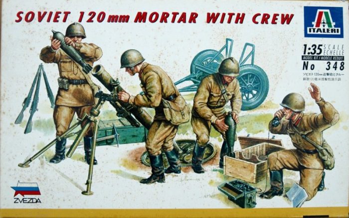 ITALERI SOVIET 120 MM MORTAR WITH CREW