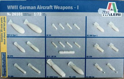 ITALERI WWII GERMAN AIRCRAFT WEAPONS - I