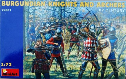 MINI ART BURGUNDIAN KNIGHTS AND ARCHERS