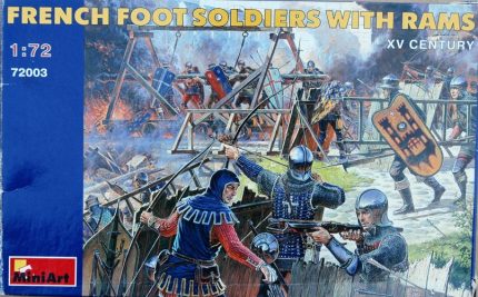 MINI ART FRENCH FOOT SOLDIERS WITH RAMS