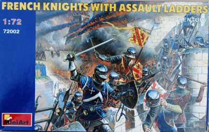 MINI ART FRENCH KNIGHTS WITH ASSAULT LADDERS