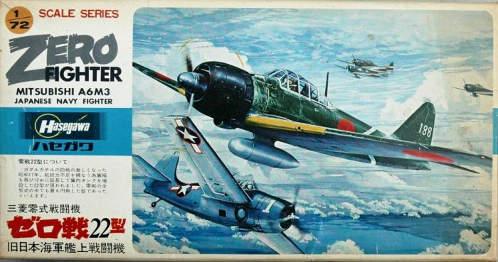 HASEGAWA ZERO FIGHTER MITSUBISHI A6M3 JAPANESE NAVY FIGHTER