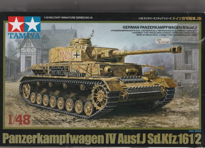 TAMIYA PANZERKAMPFWAGEN IV AUSF.J SD.KFZ.161/2