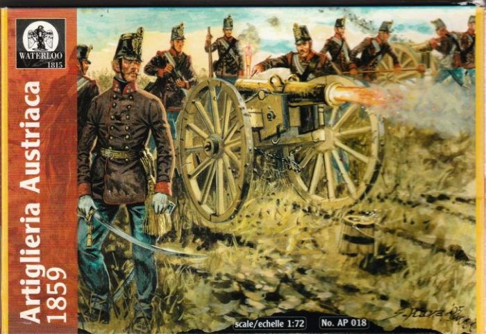 WATERLOO 1815 ARTIGLIERIA AUSTRIACA 1859