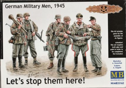 MB GERMAN MILITARY MEN, 1945 LET'S STOP THEM HERE !