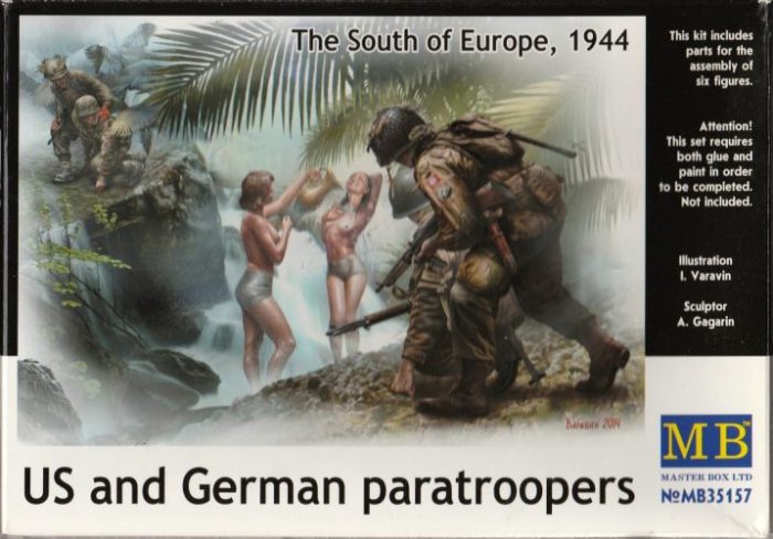 MB THE SOUTH EUROPE, 1944 US AND GERMAN PARATROOPERS