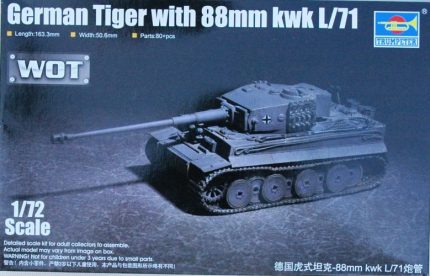 TRUMPETER GERMAN TIGER WITH 88MM KWK L/71