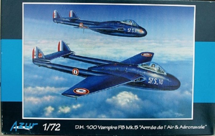 AZUR D.H. 100 VAMPIRE FB MK.5 "ARMEE DE L'AIR & AERONAVALE"