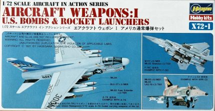 HASEGAWA AIRCRAFT WEAPONS : I U.S. BOMBS & ROCKET LAUNCHERS
