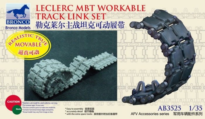 BRONCO AB3525 LECLERC MBT WORKABLE TRACK LINK SET