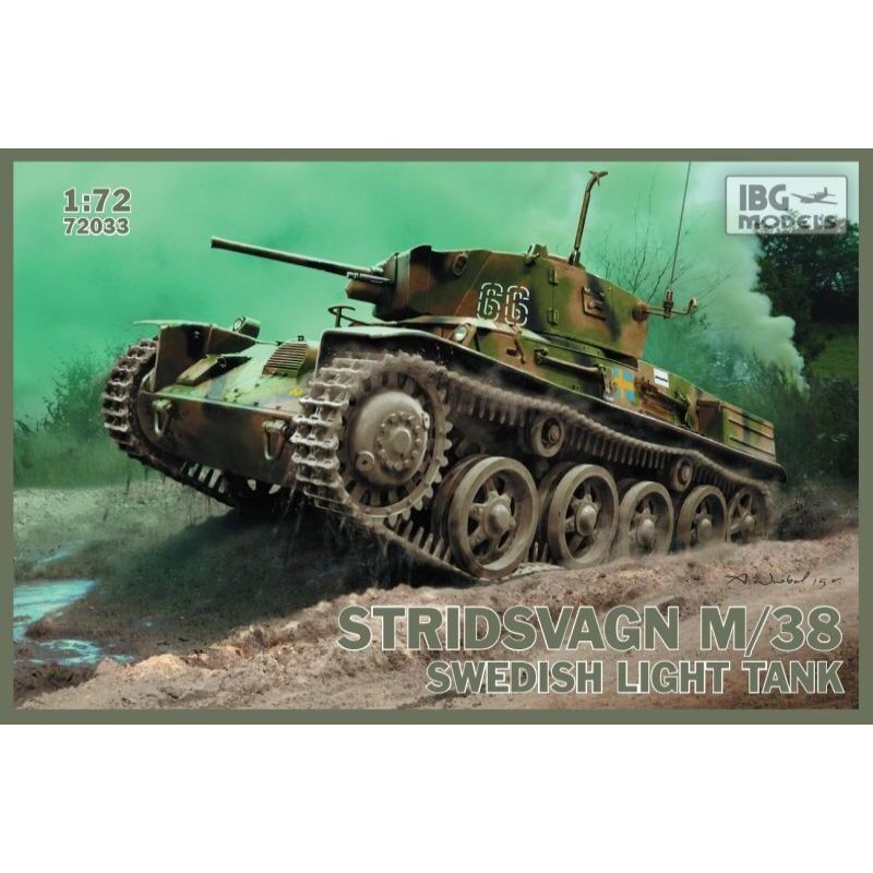 IBG MODELS 72033 STRIDSVAGN M/38 SWEDISH LIGHT TANK