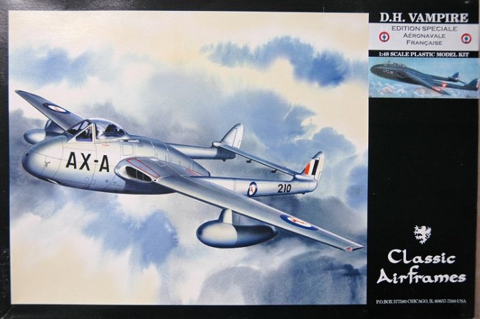 CLASSIC AIRFRAMES D.H. VAMPIRE EDITION SPECIAL AERONAVALE FRANCAISE