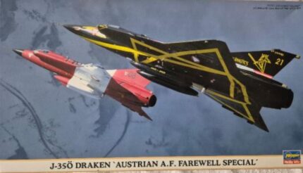 HASEGAWA 00386  SAAB J-35 O DRAKEN-AUSTRIAN A F FAREWELL SPECIAL