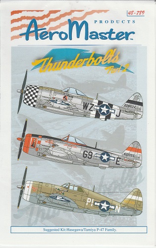 DECALCOMANIES AERO MASTER 48-789 THUNDERBOLTS