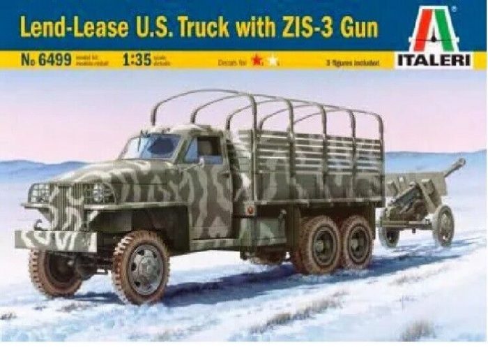 ITALERI LEND-LEASE U.S. TRUCK WITH ZIS-3 GUN