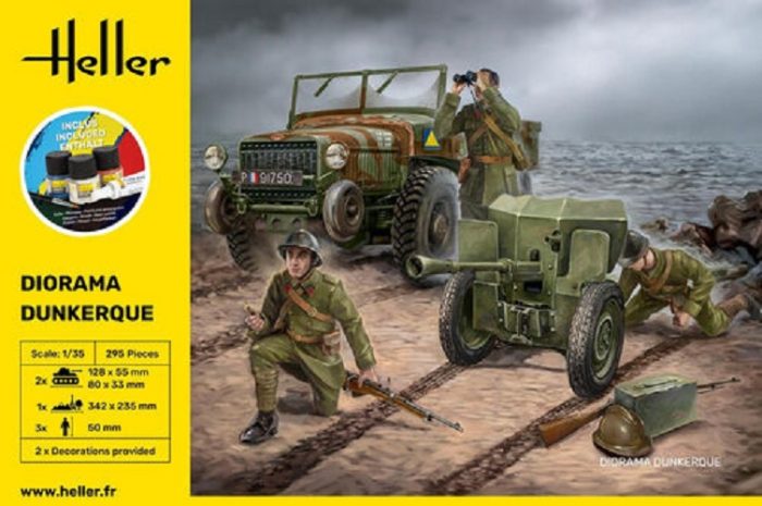 HELLER 35326 STARTER KIT DIORAMA DUNKERQUE