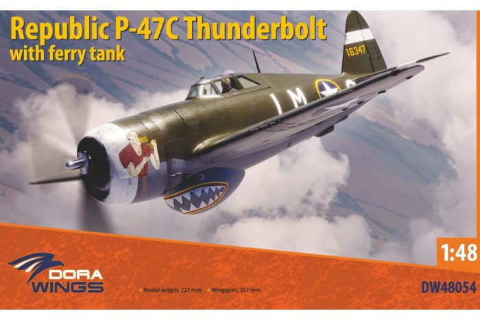 DORA WINGS DW48054 REPUBLIC P-47C THUNDERBOLT WITH FERRY TANK