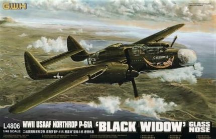G.W.H L4806 WWII USAAF NORTHOP P-61A BLACK WIDOW GLASS NOSE