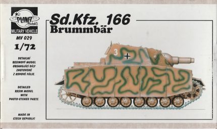 PLANET MODELS MV 029 SD.KFZ 166 BRUMMBAR