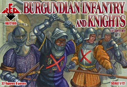 RED BOX RB72109 BURGUNDIAN INFANTRY AND KNIGHTS