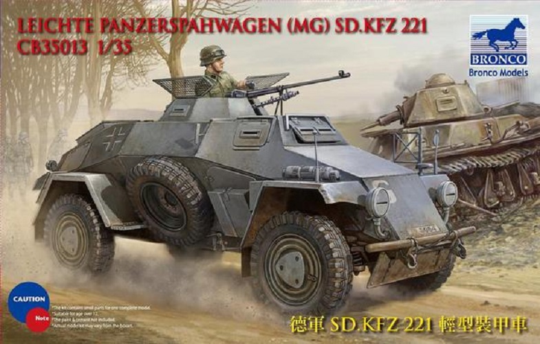 BRONCO MODELS CB35013 LEICHTE PANZERSPAHWAGEN MG SD.KFZ 221