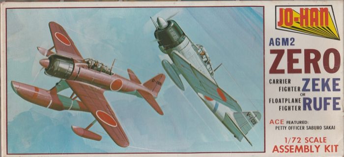 JO-HAN A-105 A6M2 ZERO CARRIER FIGHTER ZEKE OR FLOATPLANE FIGHTER RUFE