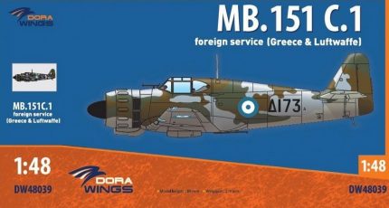 DORA WINGS DW48039 MB.151 C.1 FOREIGN SERVICE GREECE & LUFTWAFFE