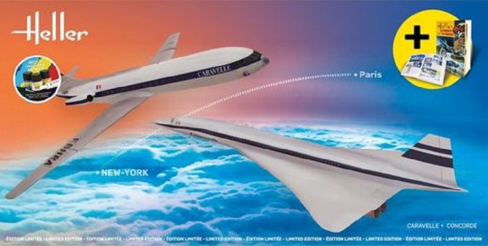 HELLER 52333 CARAVELLE + CONCORDE