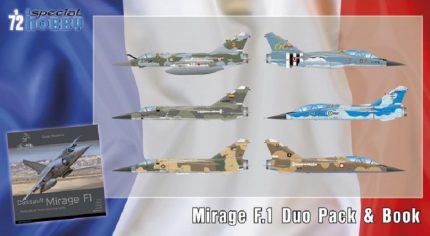 SPECIAL HOBBY SH72414 MIRAGE F.1 DUO PACK & BOOK