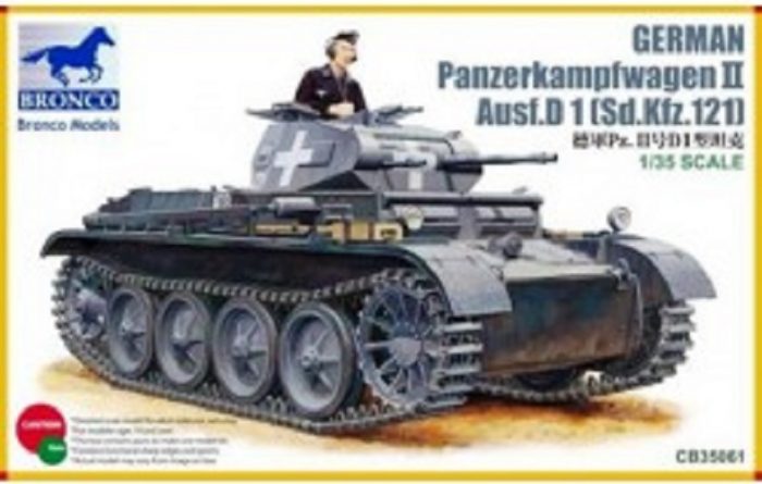 BRONCO MODELS CB35061 GERMAN PANZERKAMPFWAGEN II AUSF.D1 SD.KFZ.121