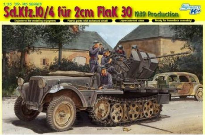 DRAGON 6739 SD.KFZ.10/4 FUR 2CM FLAK 30