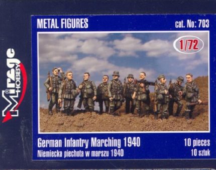 MIRAGE HOBBY 703 GERMAN INFANTRY MARCHING 1940