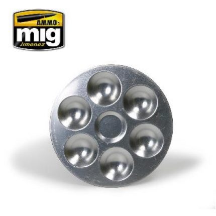 AMMO A.MIG-8008 MIG JIMENEZ S.L. PALETTE ALUMINIUM 6 TROUS