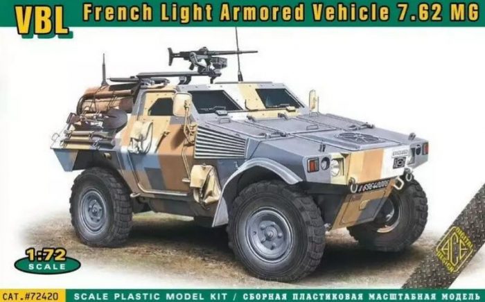 ACE 72420 FRENCH LIGHT ARMORED VEHICLE 7.62 MG