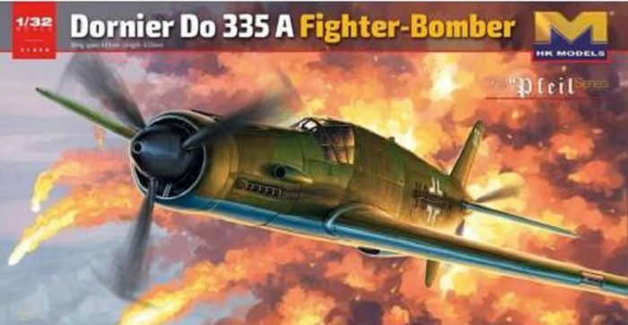 HK MODELS 01E08 DORNIER DO 335 A FIGHTER-BOMBER THE PFEIL SERIES