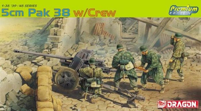 DRAGON 6444 5CM PAK 38 W/CREW