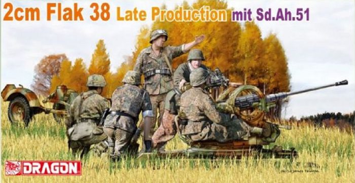 DRAGON 6546 2CM FLAK 38 LATE PRODUCTION MIT SD.AH.51