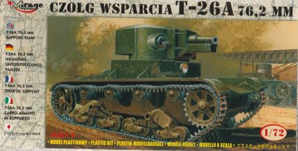 MIRAGE HOBBY 72610 CZOLG WSPARCIA T-26A 76,2 MM