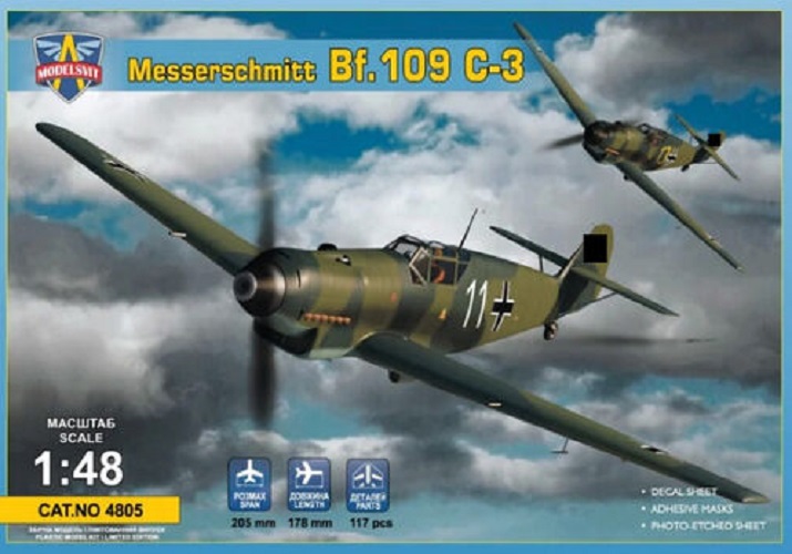 MODELSVIT 4805 MESSERSCHMITT BF.109 C-3
