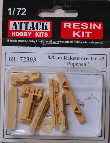 ATTACK HOBBY KITS RE72303 8.8 CM RAKETENWERFER 43 PUPCHEN