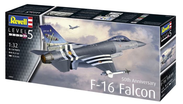 REVELL 03802 50TH ANNIVERSARY F-16 FALCON