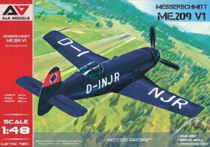 A&A MODELS 4811 MESSERSCHMITT ME.209 V1 RECORD AIRCRAFT